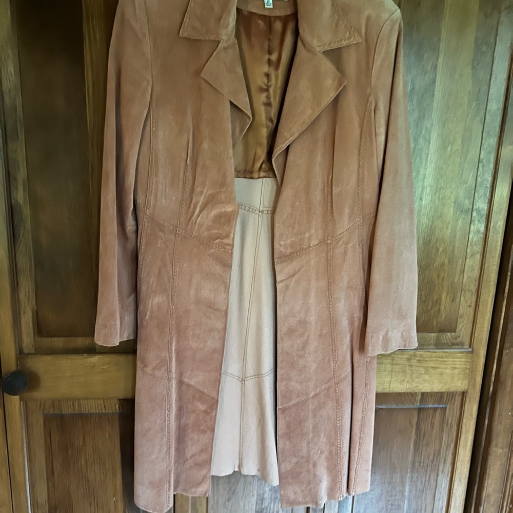 Cold water Creek leather topper